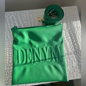 DENYM & DIAMONDS CROSSBODY ADJUSTABLE REVERSIBLE STRAP BAG COLOR KELLEY GREEN